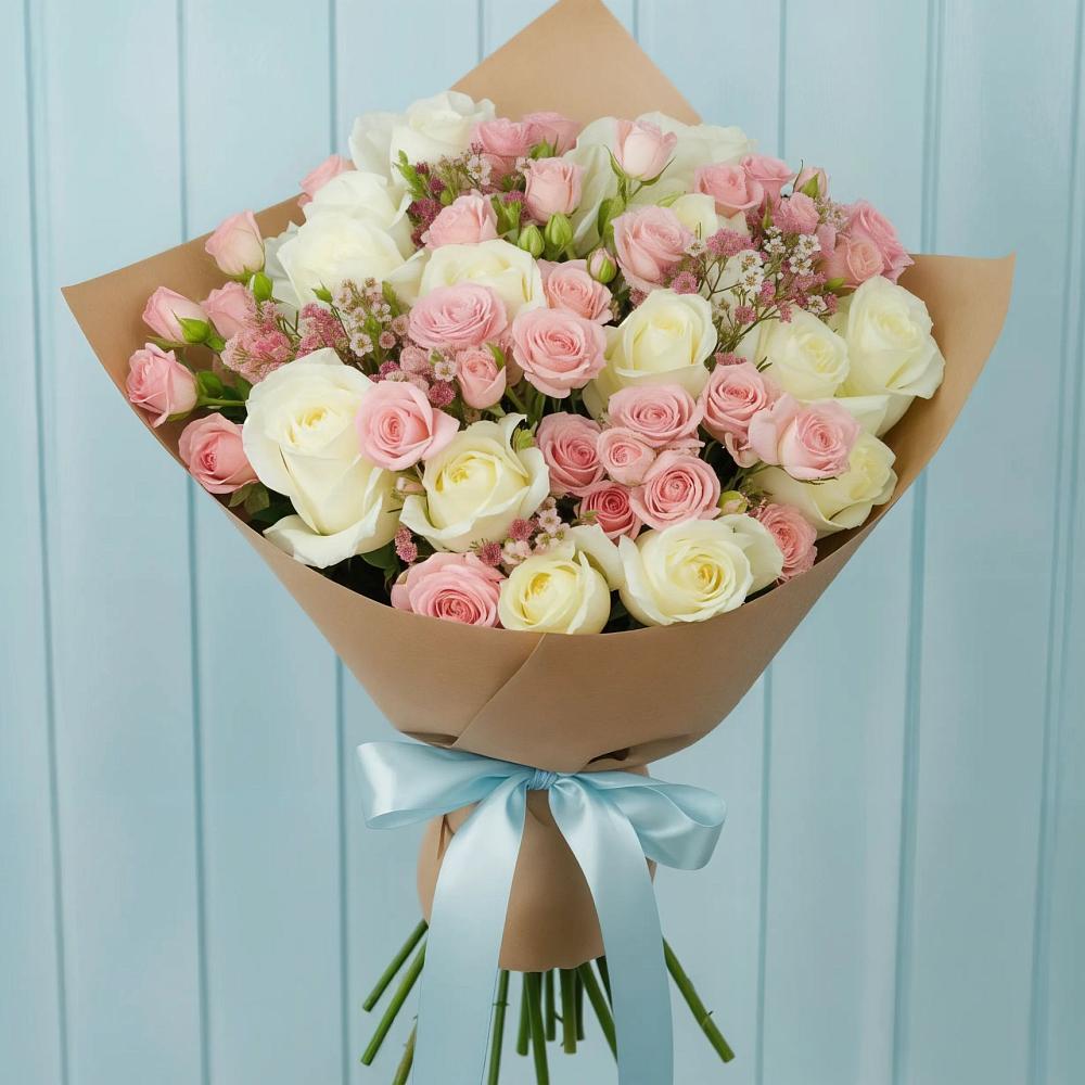 Букет цветов из: Розы в Клетской