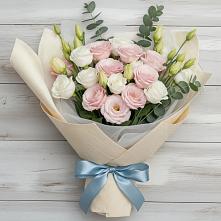 Букет цветов из:  Лизиантусы в Клетской