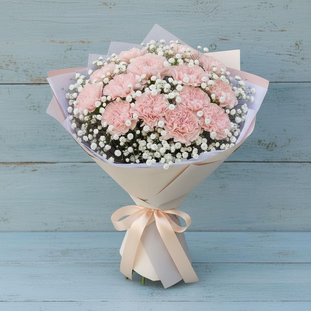 Букет цветов из: Гвоздики в Клетской