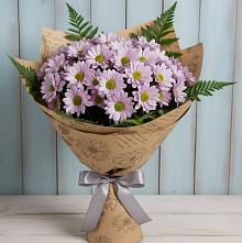 Букет цветов из:  Хризантемы #REPLACE_PRED# Клетской