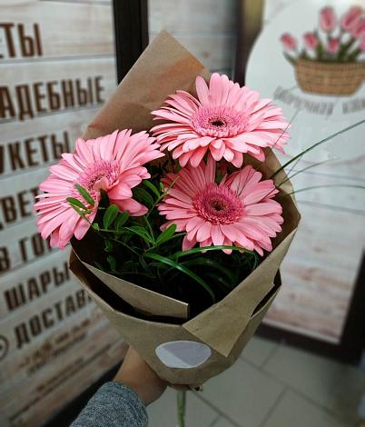 Букет цветов из: Герберы в Клетской