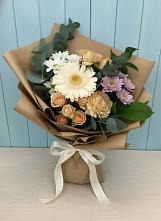 Букет цветов из:  Герберы и Хризантемы в Клетской