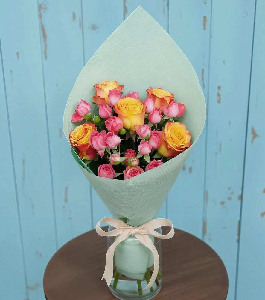 Букет цветов из: Розы в Клетской