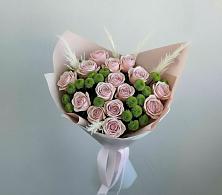 Букет цветов из:  Розы и Хризантемы #REPLACE_PRED# Клетской