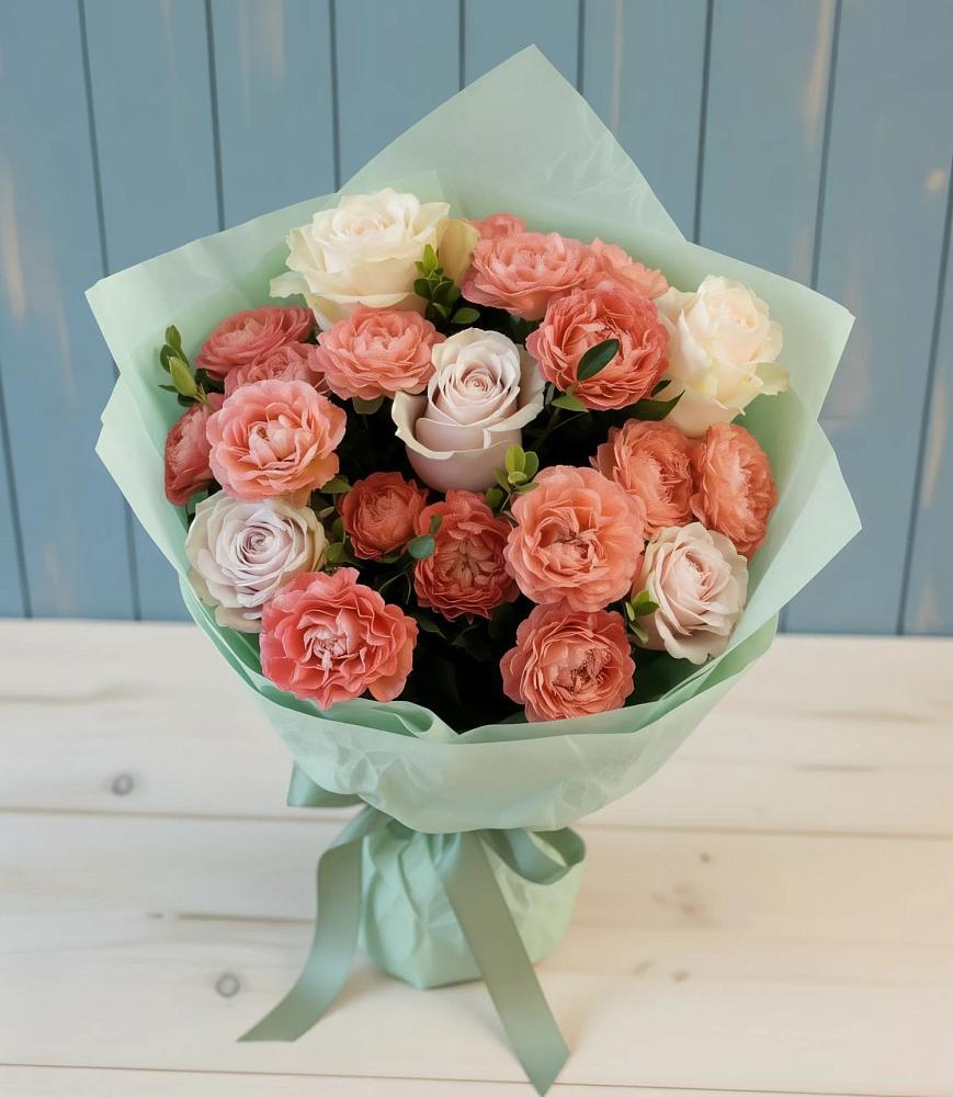 Букет цветов из: Розы в Клетской