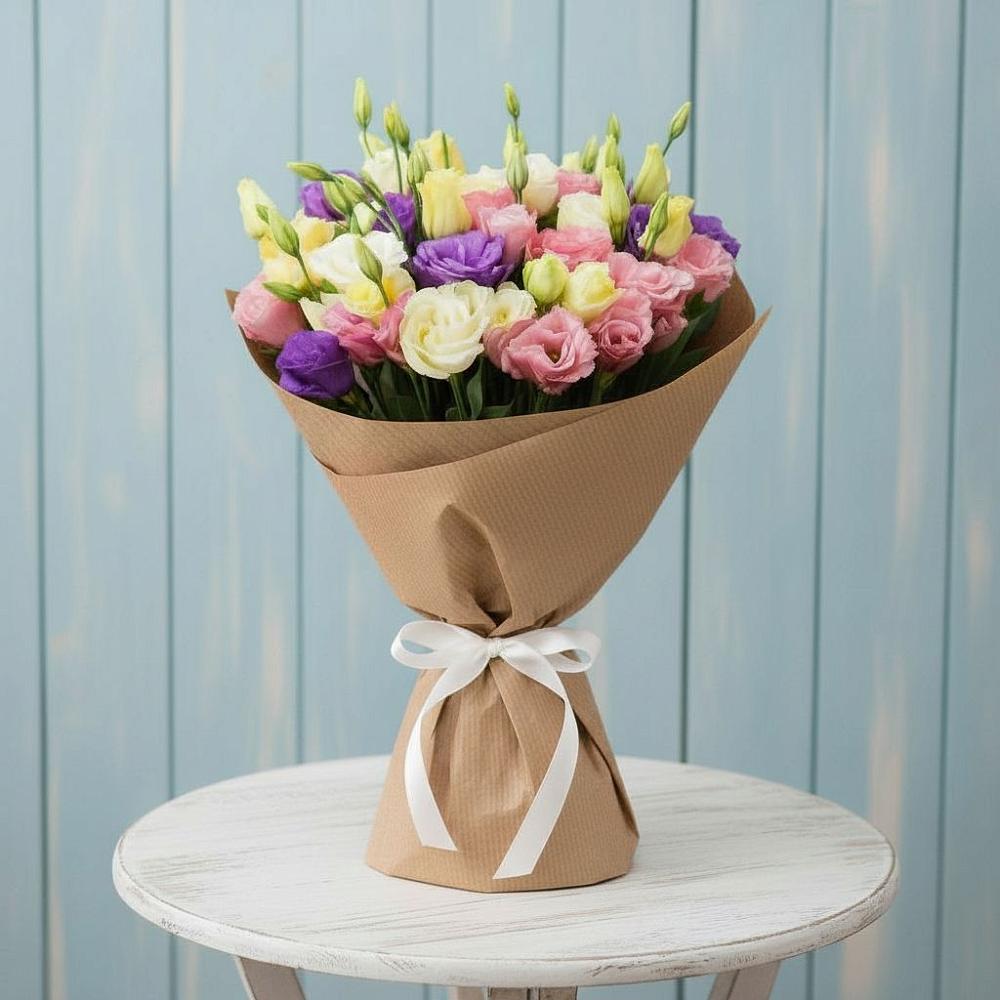 Букет цветов из: Лизиантусы в Клетской