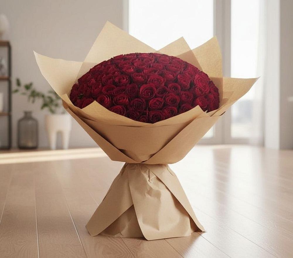 Букет 101 Красная роза в Клетской