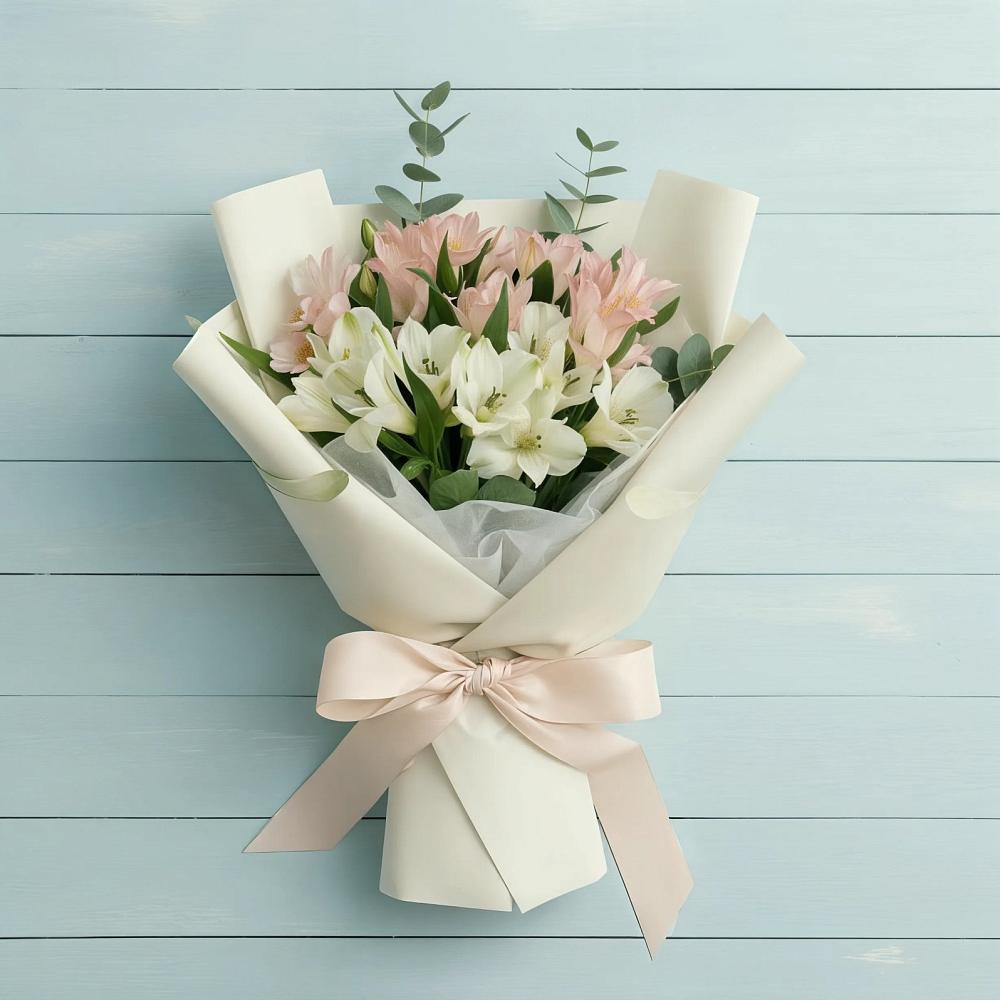 Букет цветов из: Альстромерии в Клетской