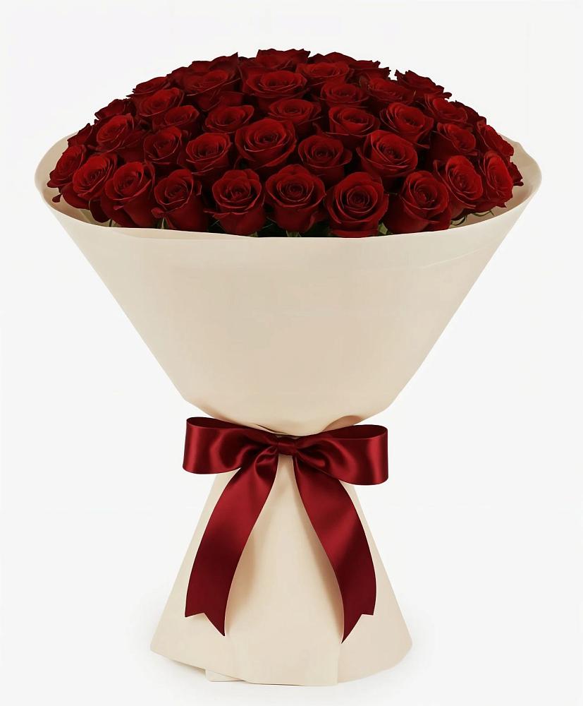 Букет 101 Бордовая роза Блэк Бакарра в Клетской