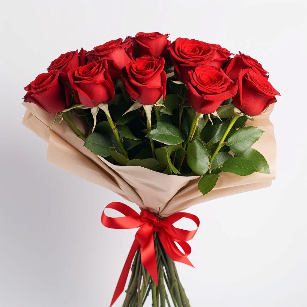 Букет 11 Красных роз Эдлесс Лав в Клетской