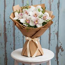 Букет цветов из:  Орхидеи и Розы в Клетской