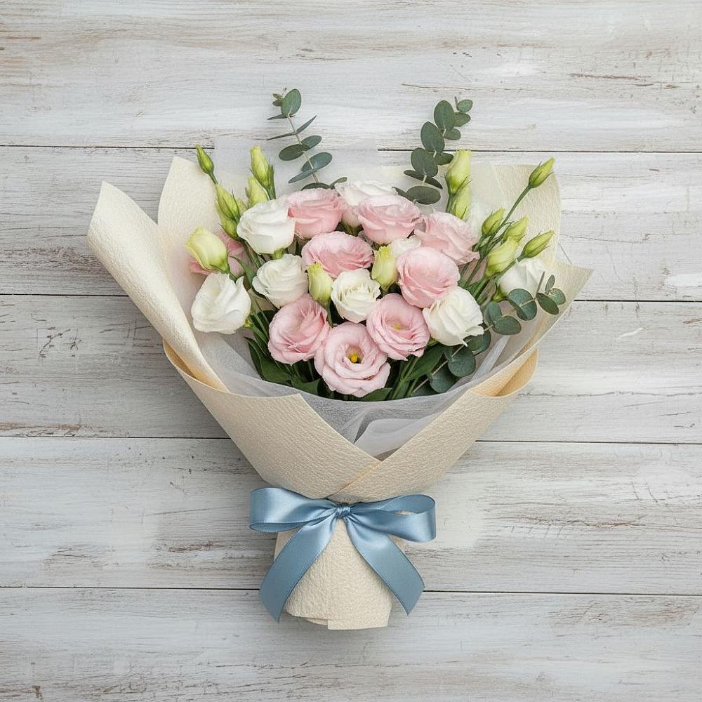 Букет цветов из: Лизиантусы в Клетской